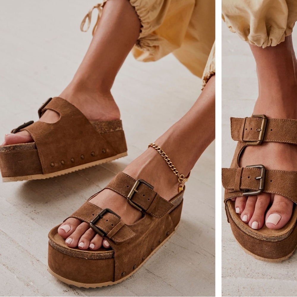 Intentionally Blank Platform Sandal Fawn 38